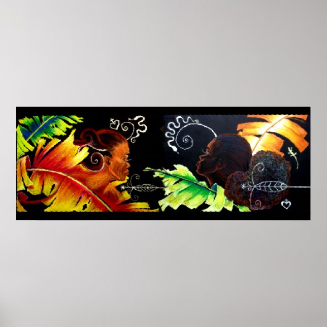 Poster Fire and Bliss - Bloco de vidro de Miami (Frente)