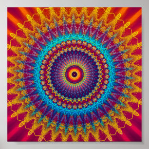 Poster Fire e Ice Mandala