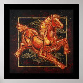 Poster Fire Horse
