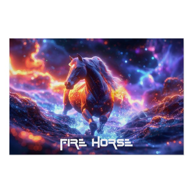 PÓSTER FIRE HORSE - SHENG XIAO -  (Frente)