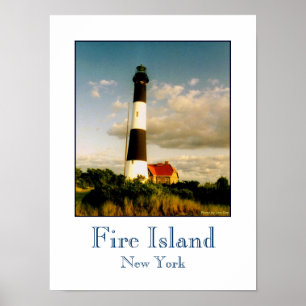 poster 'Fire Island Lighthouse no Sunset'