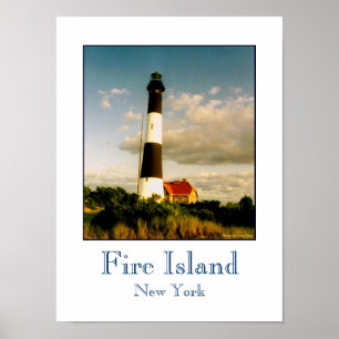 poster 'Fire Island Lighthouse no Sunset'