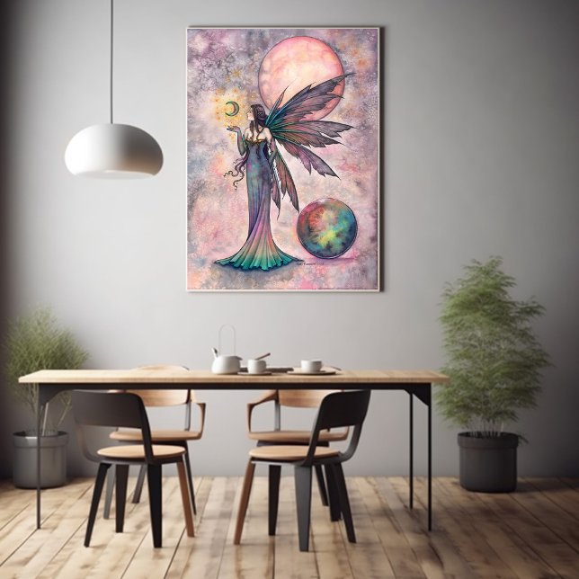 Poster Fire Opal Moon Fantasy Art de Molly Harrison (Criador carregado)