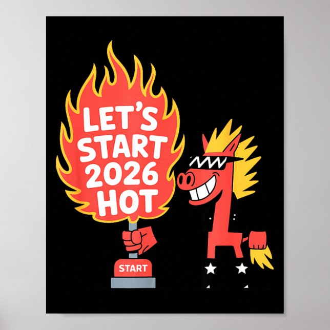 Poster Fire Year Of The Horse – Chinese Zodiac New Year 2 (Frente)