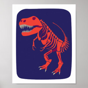 Póster Fireball T-Rex Print