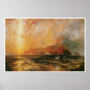 Póster Firecely o sol vermelho que desce 1875-76