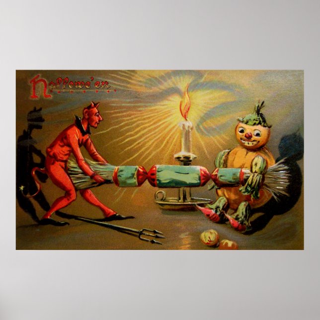 Póster Firecracker do Halloween (Frente)