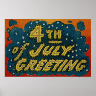 Poster Firecracker Explosion Star