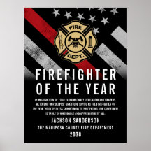 Firefighter of the Year Employee Recognition Logo