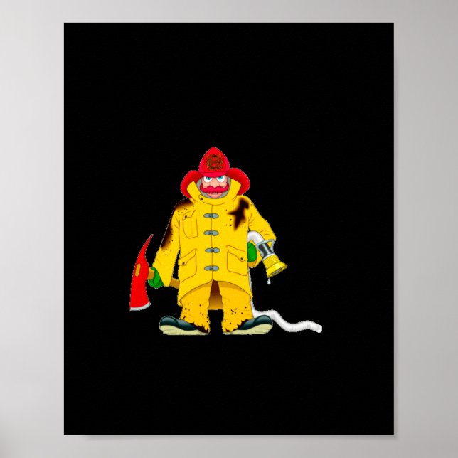 Poster Firefighter Smoke Alarms Dont Save Lives  (Frente)