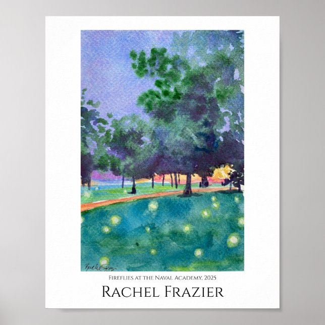 Poster Fireflies at the Naval Academy (Frente)