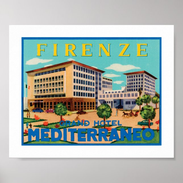 Poster Firenze Grand Hotel Mediterraneo (Frente)