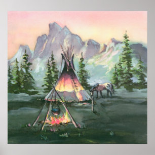 Póster FIRES TIPI por SHARON SHARPE