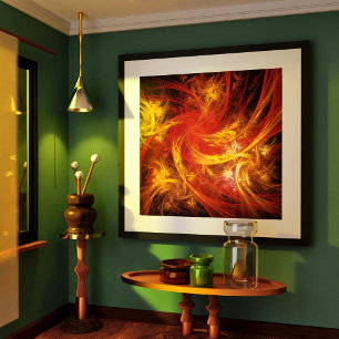 Poster Firestorm Abstrato Art