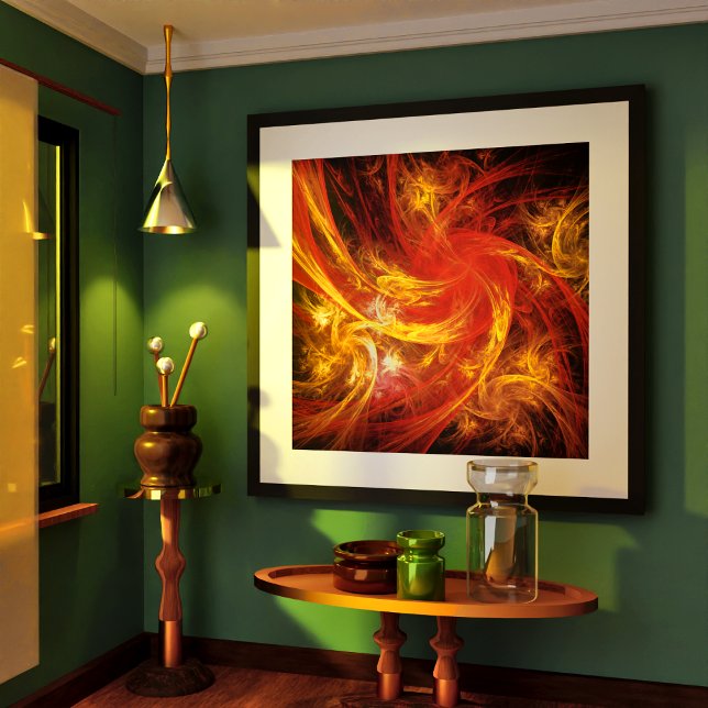 Póster Firestorm Nova Abstrato Art (Firestorm Nova Abstract Art Poster)