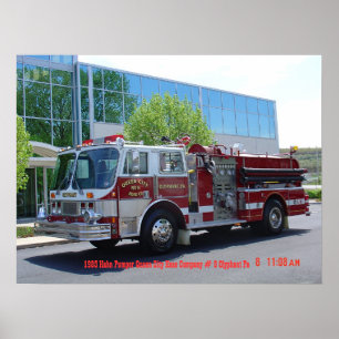 Póster Firetruck 1985 de Hahn