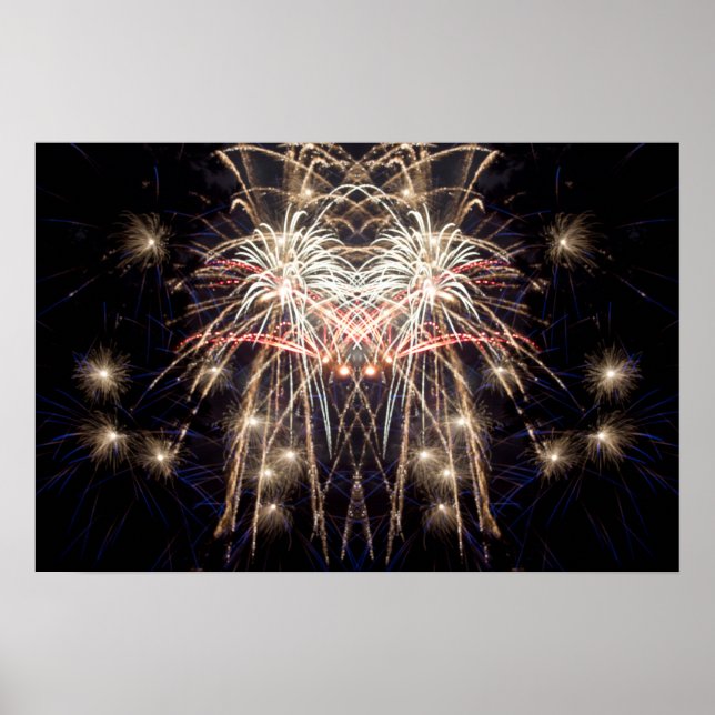 Póster Fireworks Art: "Griffin" — Arte digital original (Frente)