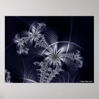 Póster Fireworks branco