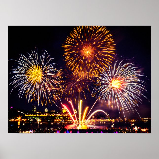 Poster Fireworks &branco (Frente)