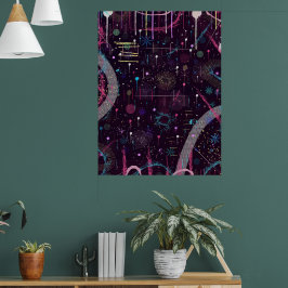 Poster Fireworks Display: Abstract Art 