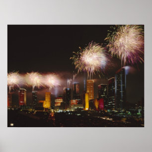 Póster Fireworks em Houston Texas