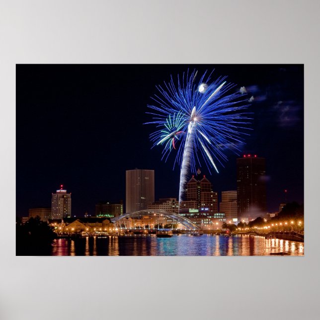 Póster Fireworks em Rochester (Frente)