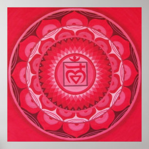 Póster First Chakra Mandala