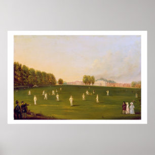 Póster First Grand Match of cricket played by members of