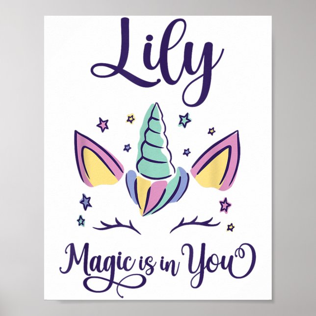 Poster First Name Lily D Lily  (Frente)