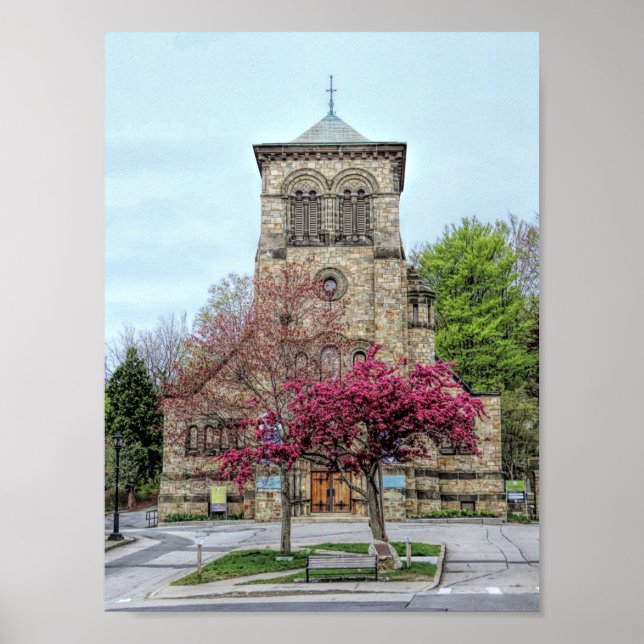 Poster First Parish Plymouth em Primavera (Frente)