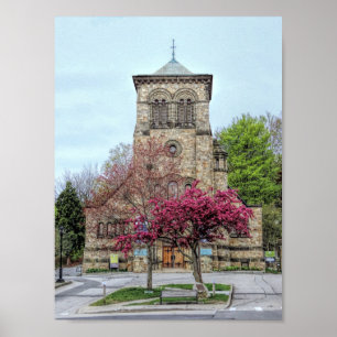 Poster First Parish Plymouth in Spring