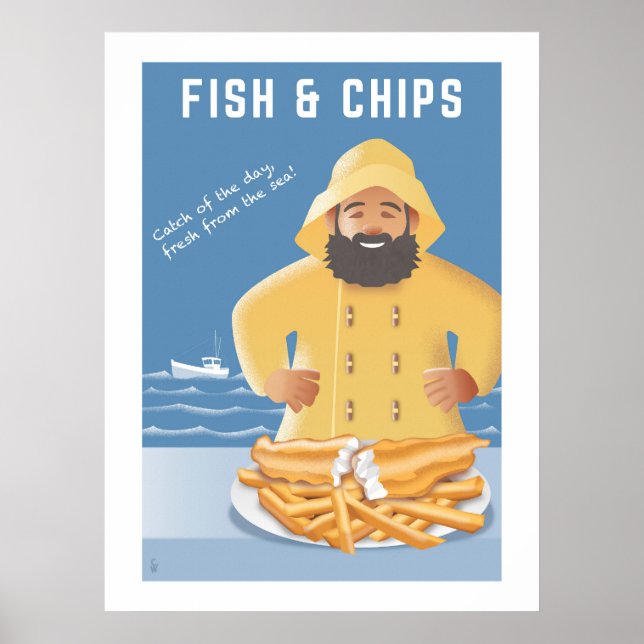 Poster Fish and Chips (Frente)