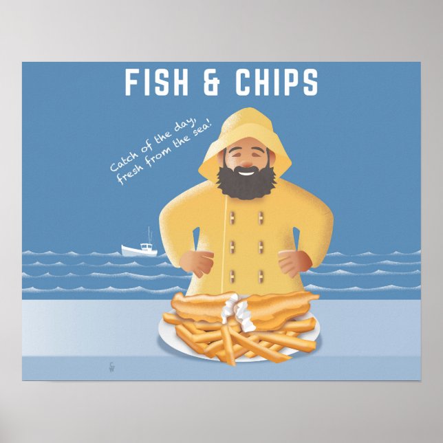 Poster Fish and Chips (Frente)