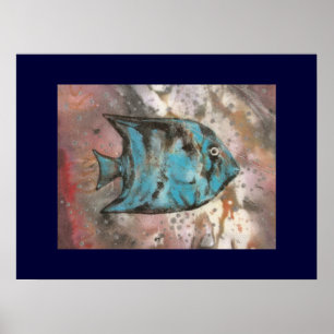 Poster Fish art painting
