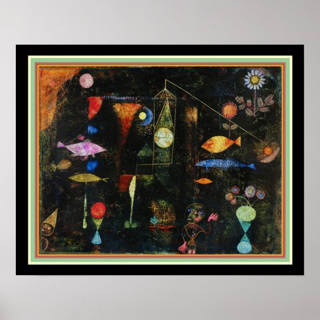 Poster "Fish Magic" de Paul Klee (Frente)