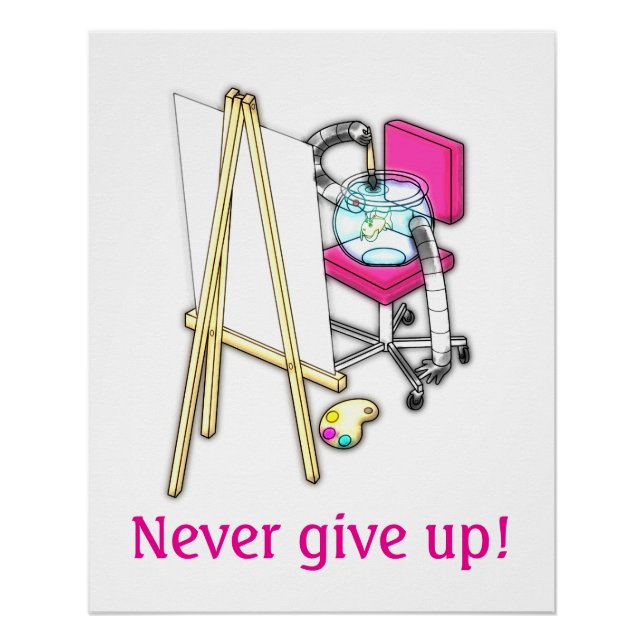 Póster Fish Painter ("Water Color") -  (Frente)