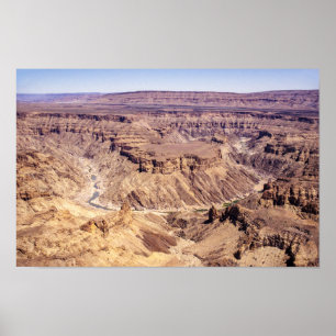 Poster Fish River Canyon na Namíbia do Sul, África