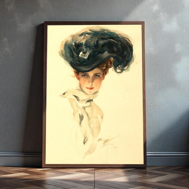 Poster Fisher Girl, Harrison Fisher (Criador carregado)