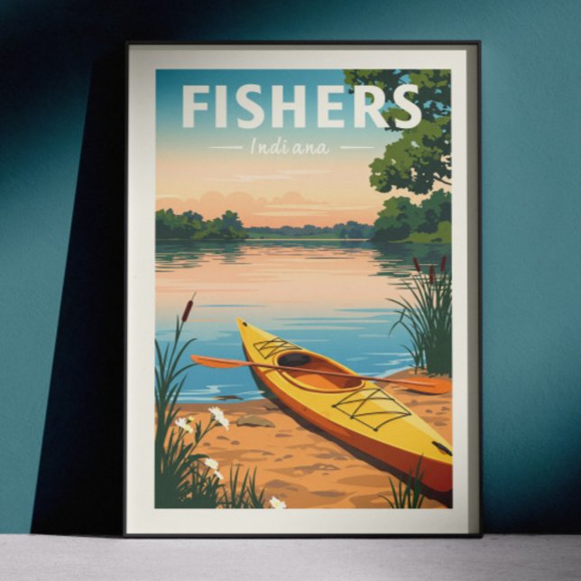 Poster Fishers Indiana Antiga (Criador carregado)