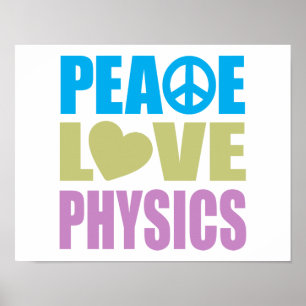 Póster Física do amor da paz