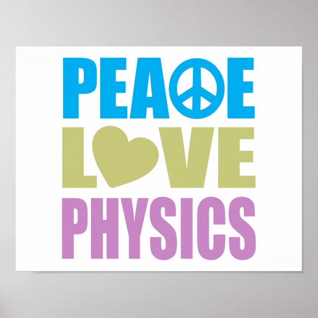 Póster Física do Amor pela Paz (Frente)