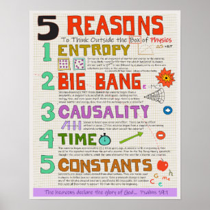 Poster Física fora da caixa - Design inteligente