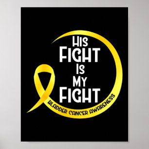 Poster Fita Amarela de Conscientização do Câncer de Sangu