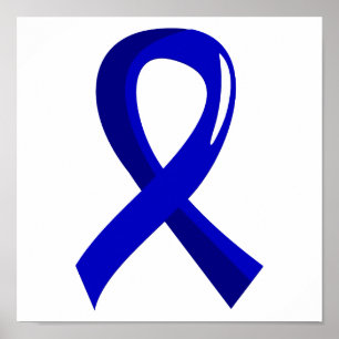 Poster Fita azul 3 do cancro do cólon
