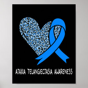 Poster Fita Azul de Conscientização da Telangiectasia