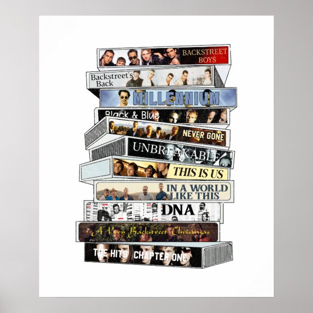Poster Fita Cassete Backstreet Boys (Frente)
