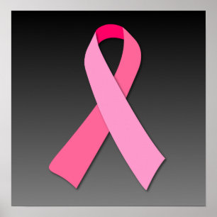 Poster Fita cor-de-rosa no inclinação escuro