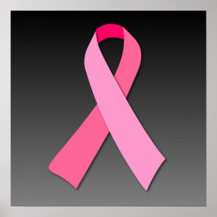 Poster Fita cor-de-rosa no inclinação escuro