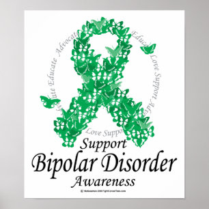 Póster Fita da doença bipolar das borboletas