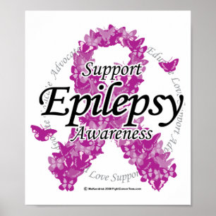 Póster Fita da epilepsia das borboletas